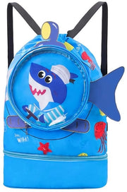 Borsa per Bagno Impermeabile - Separazione Abbigliamento Asciutto/Umido - Borsa per Scarpe - Materiale Polyester - 42x28x10 cm - Peso Leggero 200 gram - Borsa per Sport