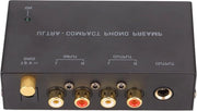 Mini Amplificatore Audio Stereo RCA Ingresso e Uscita Periferica del Giradischi con Impostazione Independente 100-240V (#1)