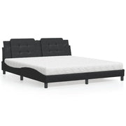 Letto con Materasso Zadar Nero 180x200 cm in Similpelle 3208880