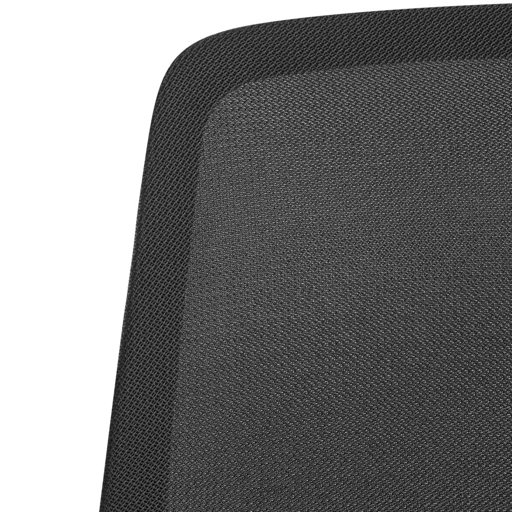Sedia da ufficio in tessuto nero con rivestimento in rete girevole per scrivania computer seduta regolabile schienale reclinabile