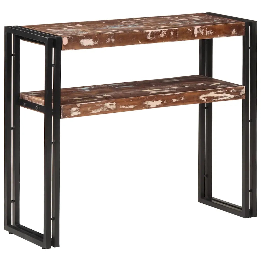 Tavolo Consolle 90x30x75 cm in Legno Massello di Recupero cod mxl 21342