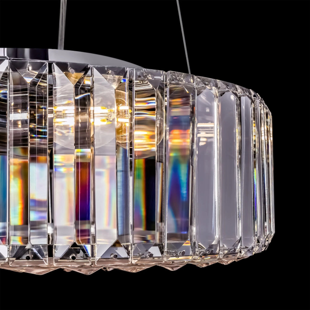Maytoni Lampadario Contemporaneo Recinto 6 luci E27 cromo metallo cristallo