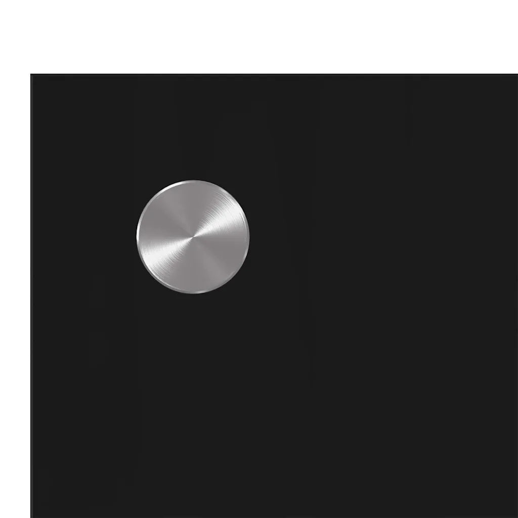 Schienale da cucina 2 pcs Nero 110 x 40 cm vetro temperato 3415494
