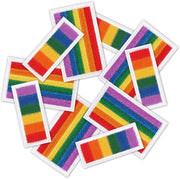 Stendardi multicolor per applicazioni 10 pezzi - Confezionati a mano - Lavabili - Decorativi - Abbigliamento - Artigianato - Facili da utilizzare