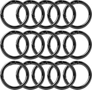 Set di 15 robuste ganci rotondi 33mm per zaini e appendi chiavi - Ideale per gioielli, fai da te e artigianato