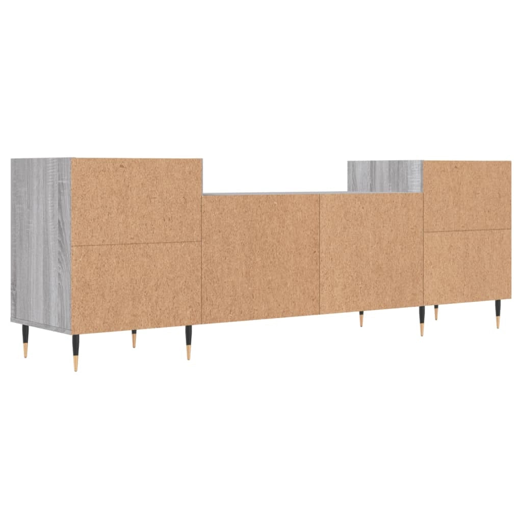 Mobile TV multimediale mensola TV credenza TV sala da pranzo soggiorno camera da letto Sonoma 160 x 35 x 55 cm legno ingegnerizzato grigio 02_0028423