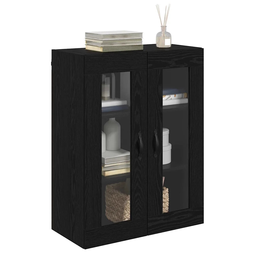 Pensile | Mobile a Parete Rovere Nero 69,5 x 34 x 90 cm