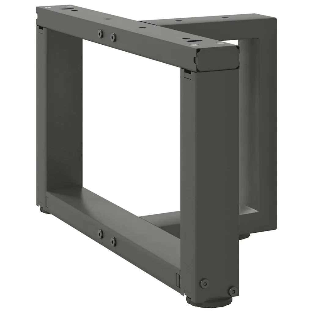 Gambe per Tavolino da Caffè a Forma di T 2 pz Antracite 50x25x(30-31) cm Acciaio 4013010