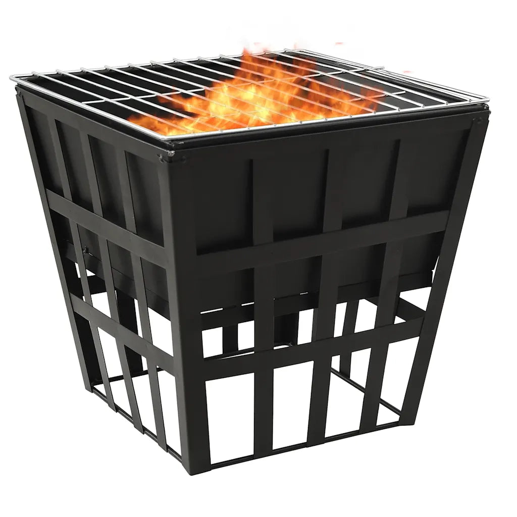 Braciere e Barbecue 2 in 1 34x34x48 cm in Acciaio CFW9480489