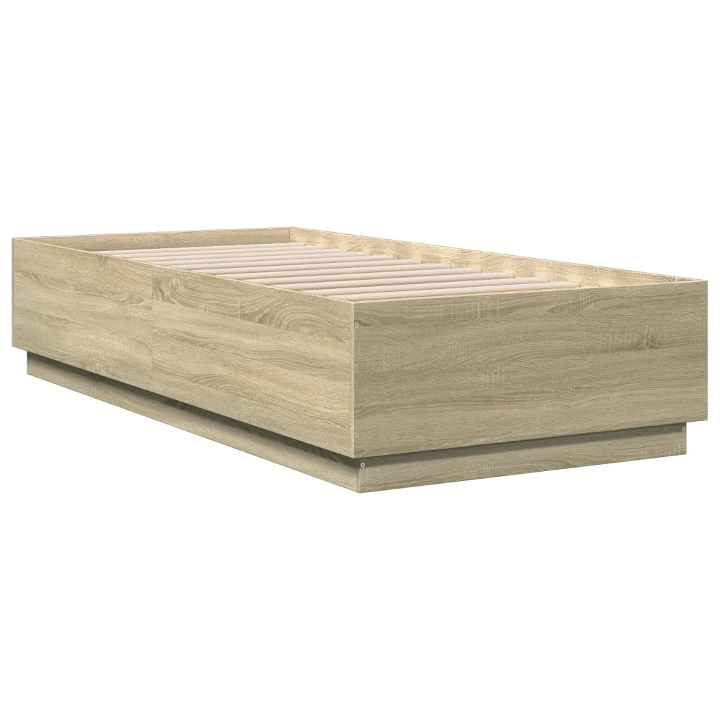 Giroletto Luci LED Rovere Sonoma 100x200cm in Legno Multistrato 3209627