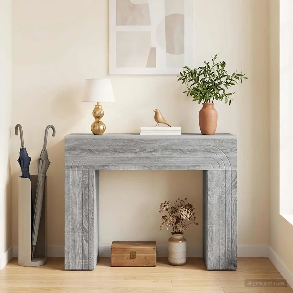 Tavolino da salotto Grigio Sonoma 102 x 35 x 75 cm 899933