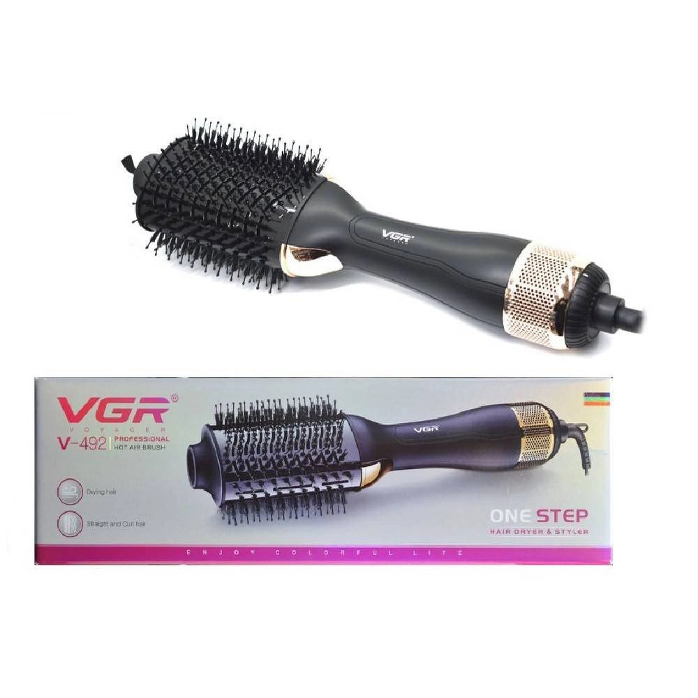 Trade Shop - Vgr V-492 Spazzola Aria Calda Professionale Ionica Styling Parrucchiere -
