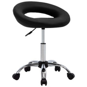 Sedia da ufficio con ruote in similpelle nera 02_0024079