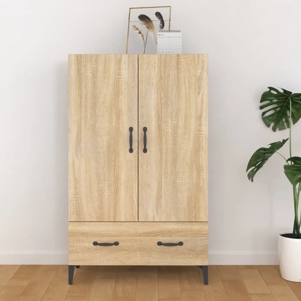 Credenza-Buffet-Armadio da cucina Rovere Sonoma 70x31x115 cm in Legno Multistrato 760095