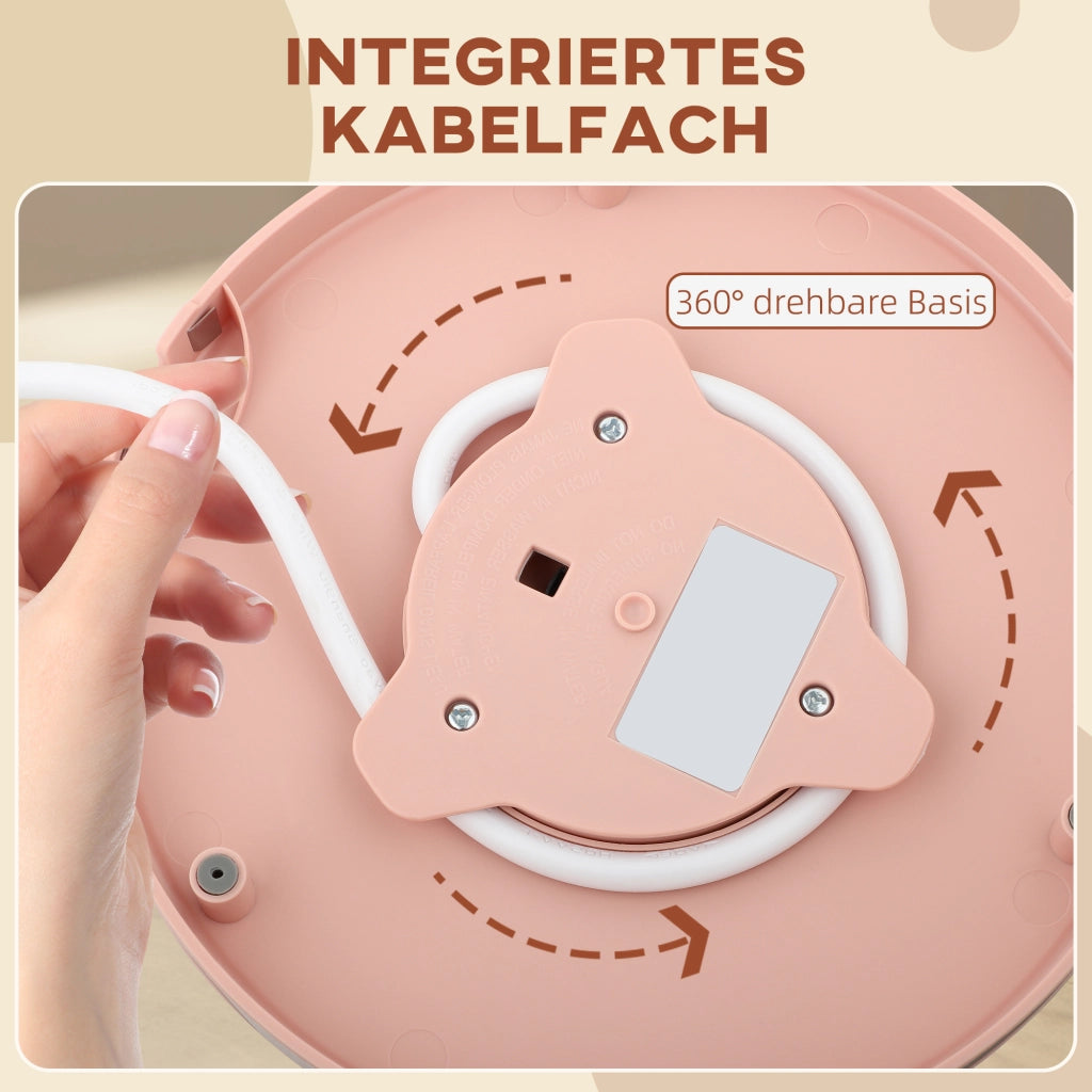 Bollitore Elettrico 1.7L ¨C zephmum ¨C 2200W, Rosa Chiaro