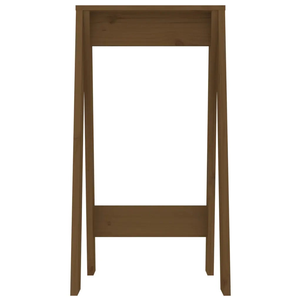 Sgabelli 2 pz Marrone Ambra 40x40x75 cm Legno Massello di Pino 823672