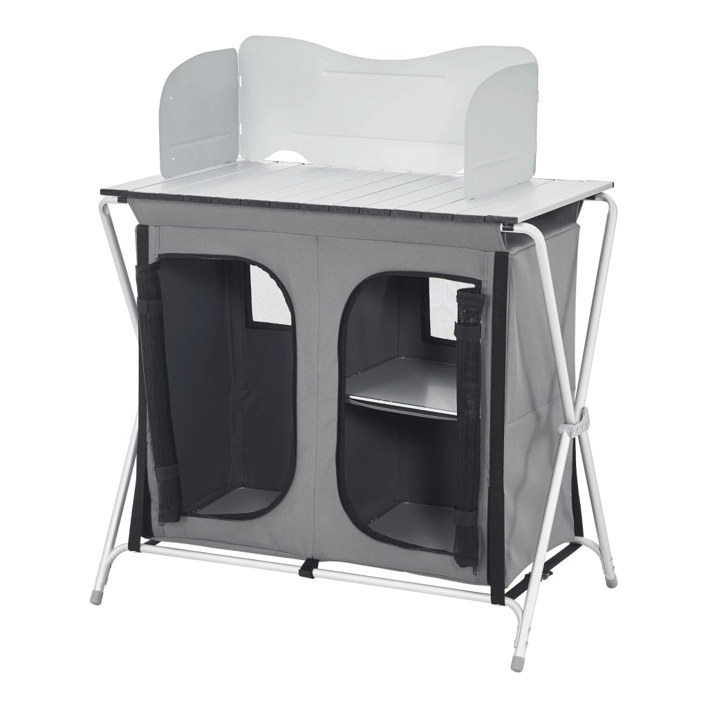 Credenza Mobile da Campeggio Tullinge Pieghevole con Borsa di Trasporto (AxLxP) 105x80x51 cm [en.casa]