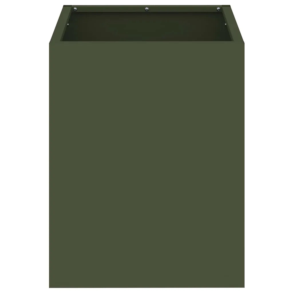 Fioriere | Cassetta per fiori | Vaso da giardino Verde oliva 32 x 32 x 40 cm
