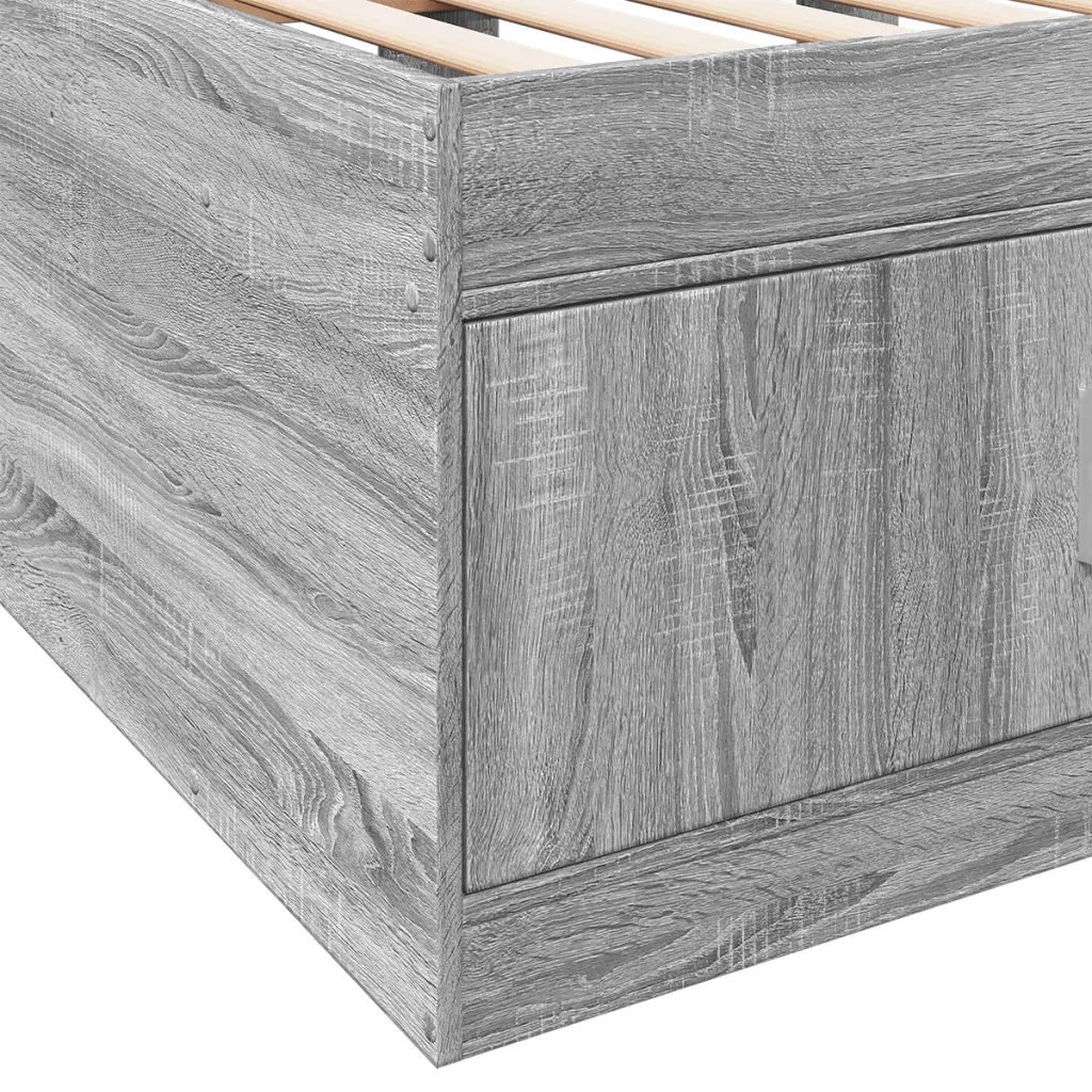 Divano Letto con Cassetti senza Materasso 100x200 cm 3280242