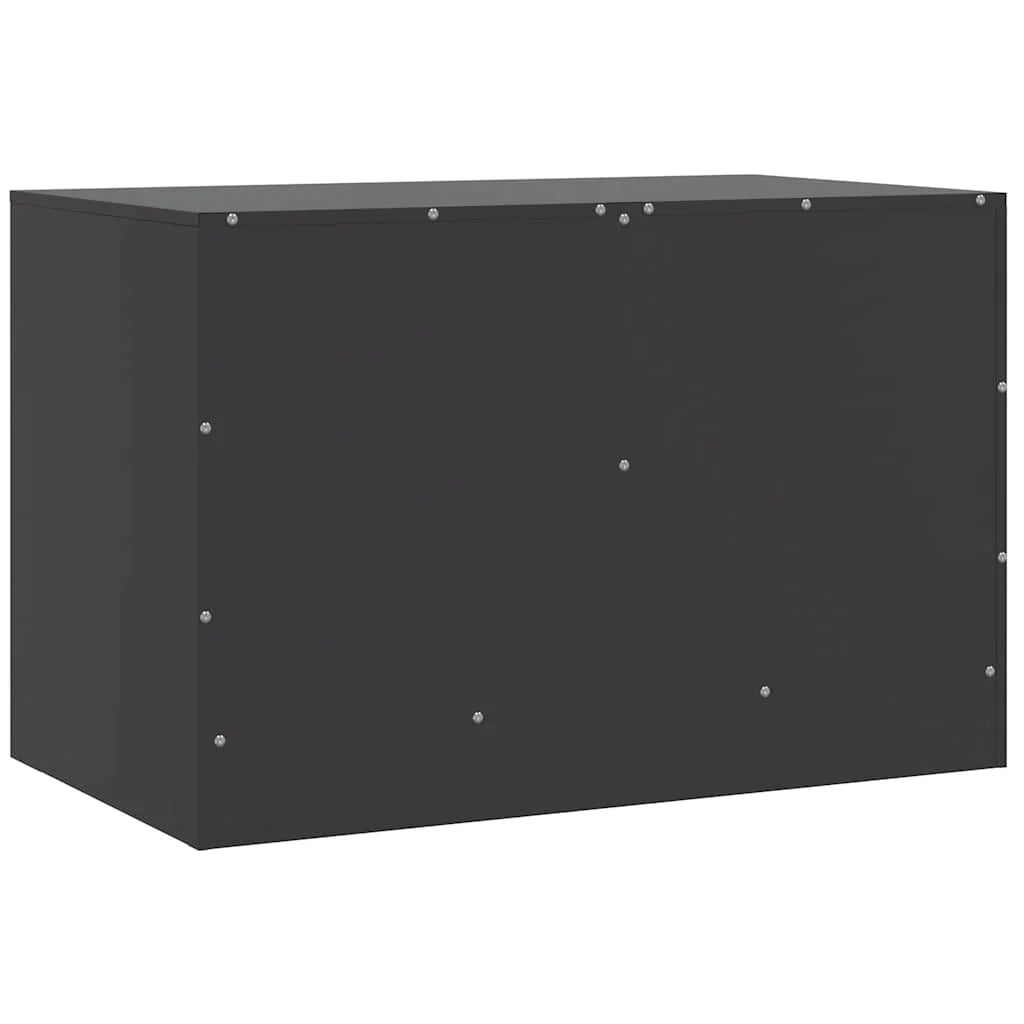 Mobile TV multimediale scaffale TV credenza TV sala da pranzo soggiorno camera da letto 2 pezzi 67 x 39 x 44 cm acciaio nero 02_0028543