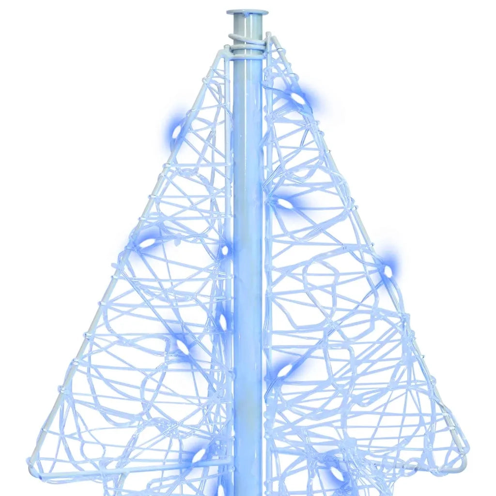 Albero di Natale con 160 LED Blu 150 cm Acrilico