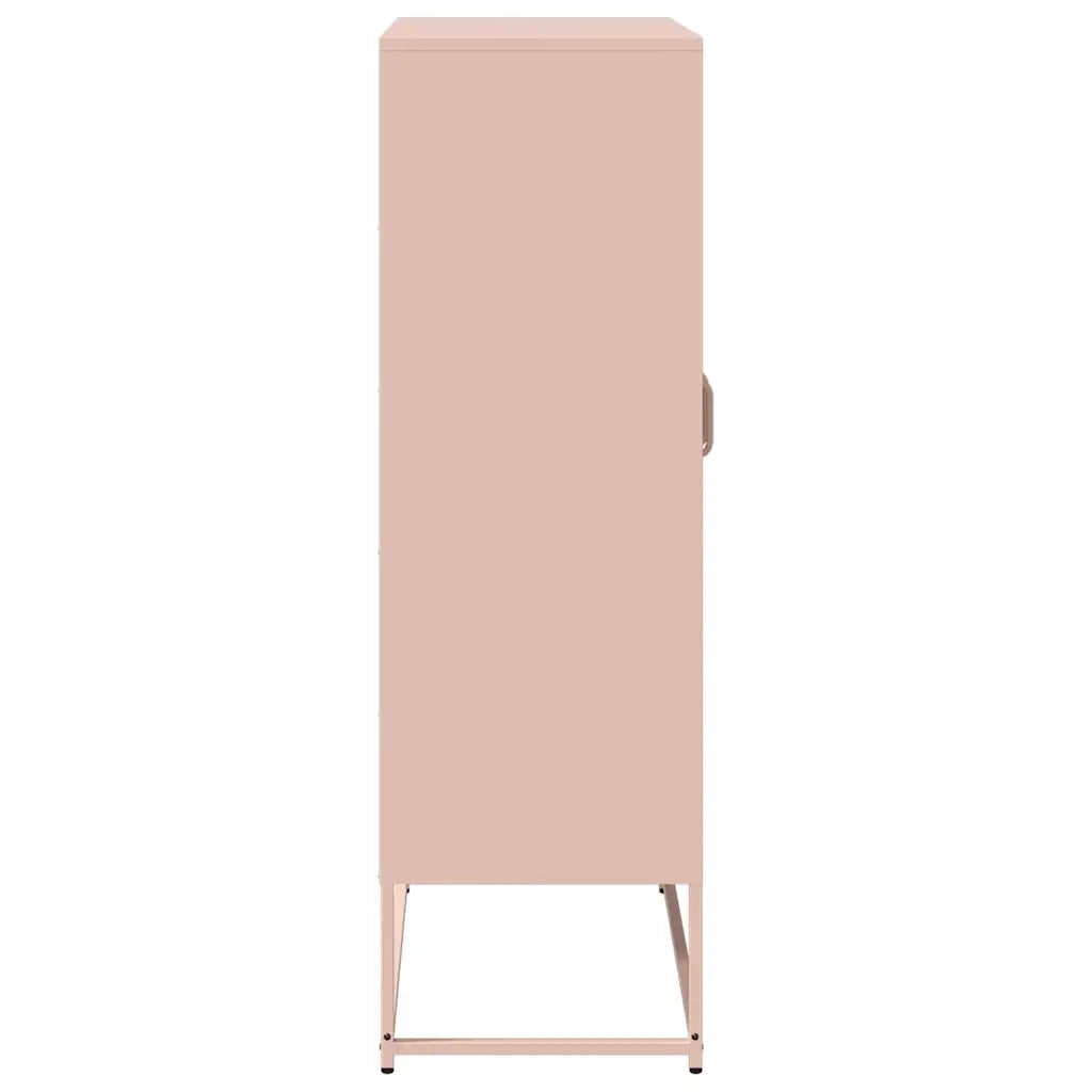 Credenza-Buffet-Armadio da cucina Rosa 68x39x123 cm in Acciaio 766041