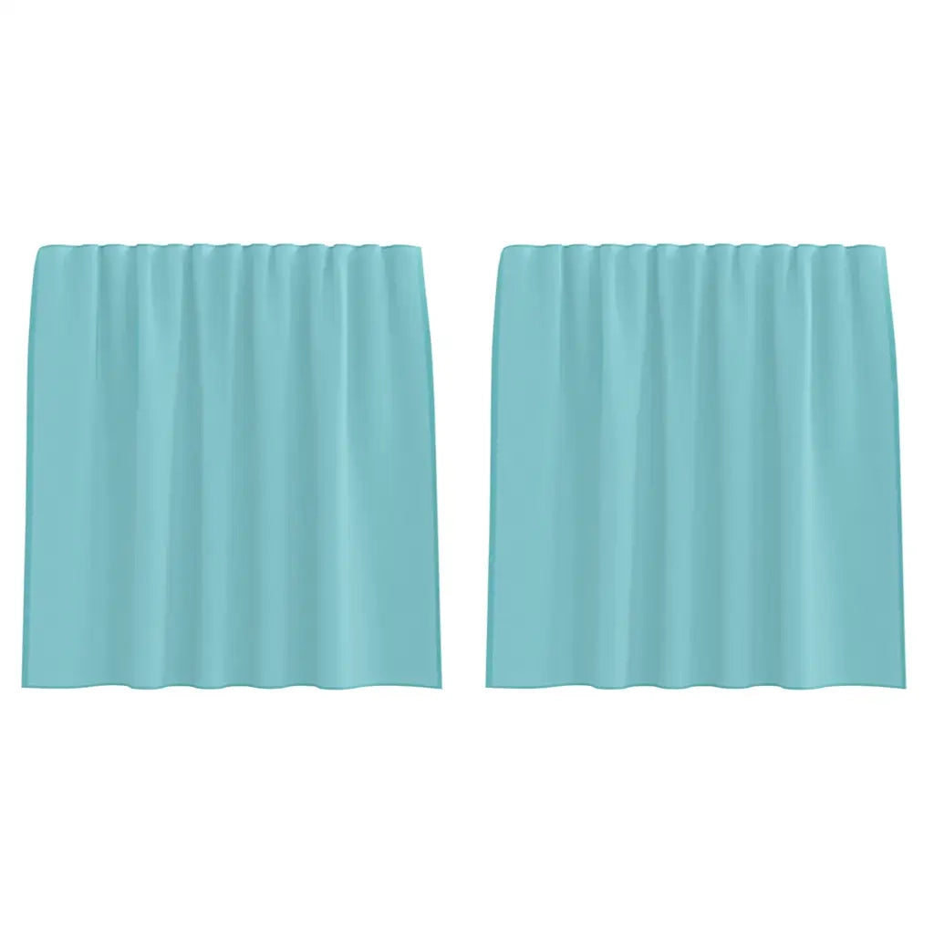 Tende in Voile con Tasche per Aste 2 pz Turchese 4102236