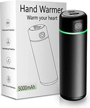 Porta calore ricaricabile, 5000mAh portatile con 3 livelli di calore 360 ° di riscaldamento a lungo termine porta calore ricaricabile USB per dono d'inverno - nero