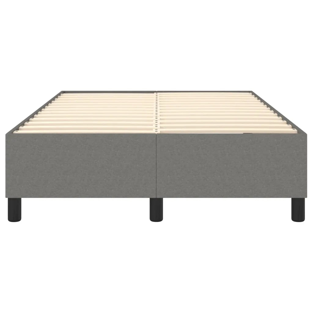 Struttura Letto a Rete a Molle-Giroletto Grigio Scuro 120x200 cm Tessuto 713038