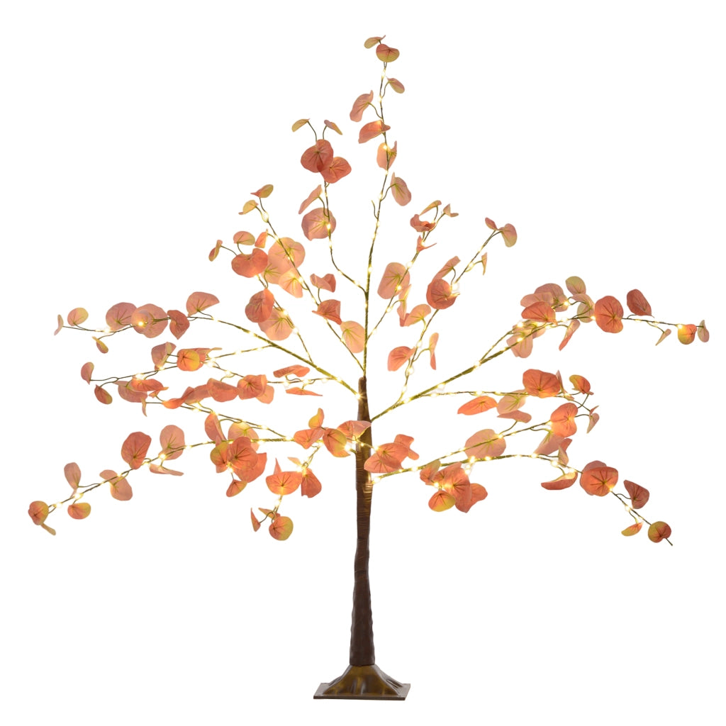 Albero di Natale LED 120 cm ¨C zephmum ¨C 175 luci, arancione, per interno ed esterno