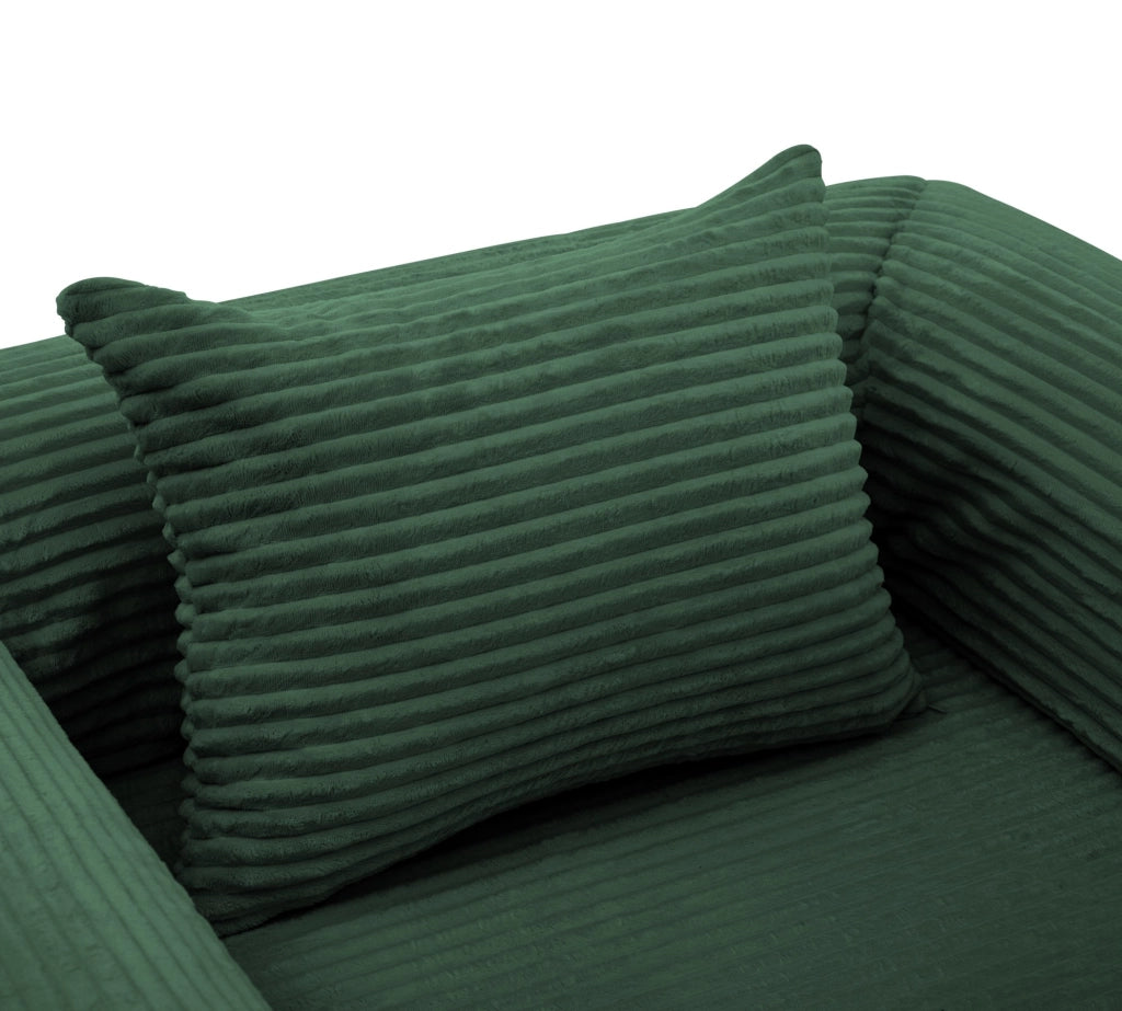 Poltrona letto pieghevole in corda, convertibile 2 in 1, verde