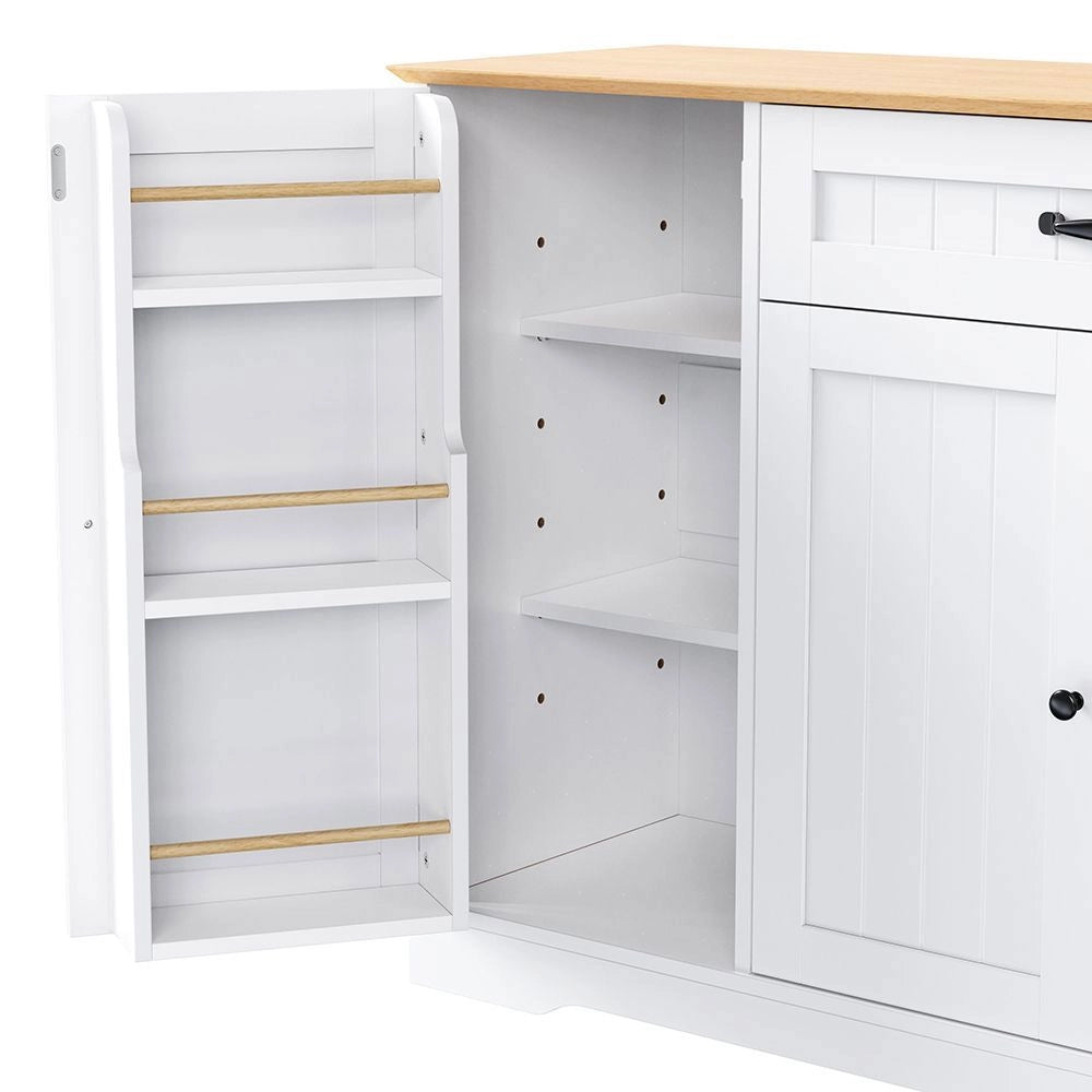 Buffet moderno elegante - Xylo - 3 porte 1 cassetto bianco naturale