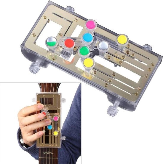 Strumento di Pratica per Chitarra - Sistema di Apprendimento per Chitarra con 6 Accordi Universali per Principianti