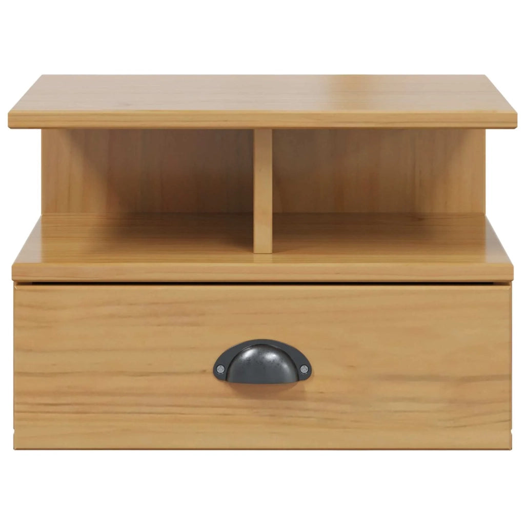 Comodino | Armadio da Notte | Mobiletto da notte HILL Marrone miele 40 x 31 x 27 cm