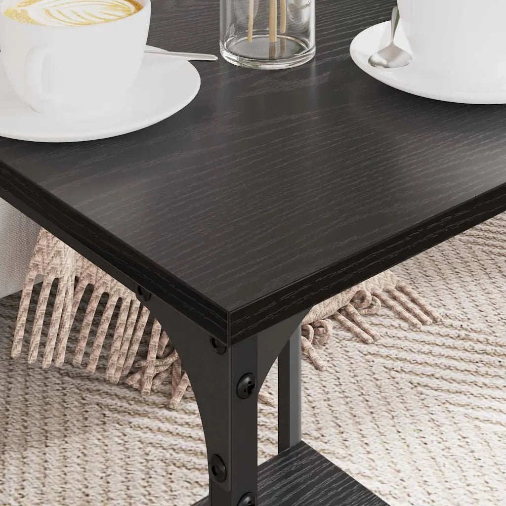 Tavolino da salotto Rovere Nero 40 x 40 x 55 cm 881898