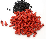 Set di riparazione di gomme auto universale a forma di piede - 170 pezzi - Rosso e Nero