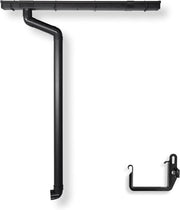 Set di protezione per la casa - Drenaggio dell'acqua di pioggia - Completo in PVC - Fino a 250 cm di lunghezza - Antracite