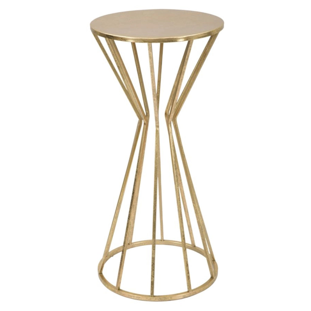 Tavolino VKH519, Oro, Metallo, 38x38x80 cm