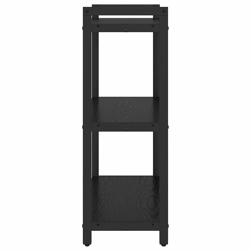 vidaXL Libreria Rovere nero 60 x 30 x 83 cm Legno multistrato