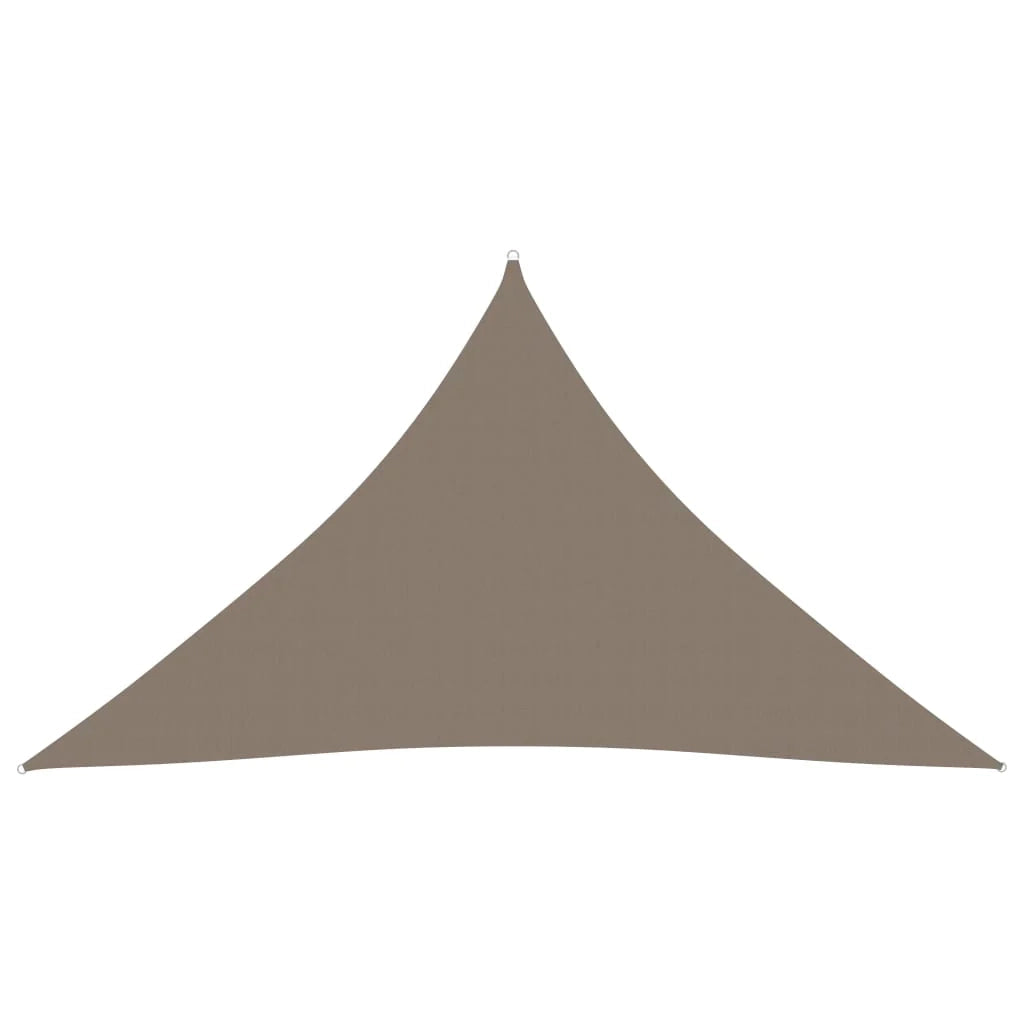 Vela ombreggiante triangolare in tessuto Oxford 5 x 5 x 6 m tortora 02_0009919