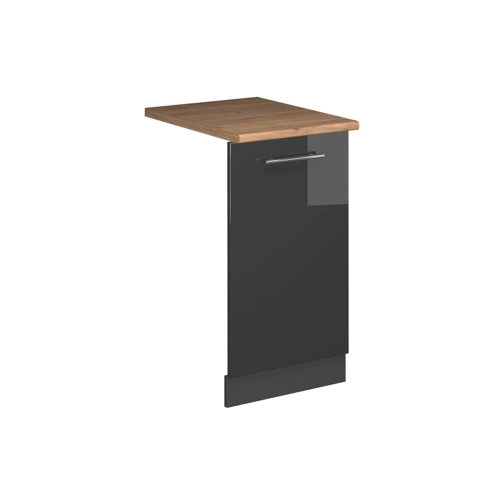Vicco Pannello frontale della lavastoviglie Antracite lucido 45 cm , PL Rovere