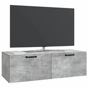Mobile TV da Muro | Armadietto TV | Mobile Porta TV Grigio Cemento 98 x 41 x 30 cm
