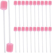 Set di spazzolini per la cura della bocca 100 pezzi - Fogli di carta monouso - Spazzolini per la bocca sterili - Spongi per la bocca - Adatto per bambini/Adulti - Utilizzo facile