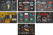 Credenze da Cucina Vintage Americane - Design Retro - Adatte per ogni tavolo - 6 pezzi - Plastica