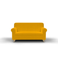 Copridivano Elasticizzato in Tessuto Giallo 1 Posto