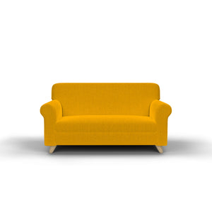 Copridivano Elasticizzato in Tessuto Giallo 1 Posto