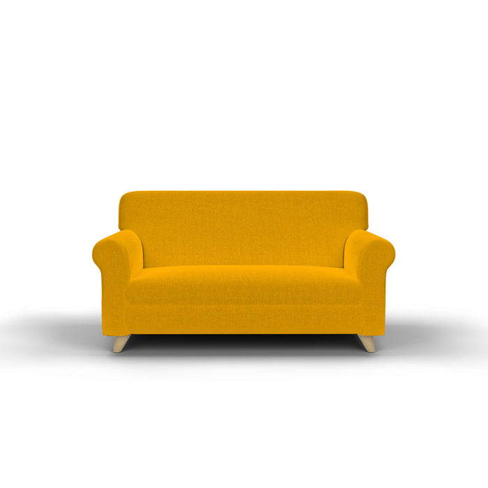 Copridivano Elasticizzato in Tessuto Giallo 1 Posto