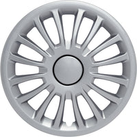 Set copricerchi auto grigi monza 15'' 4 pezzi in ABS