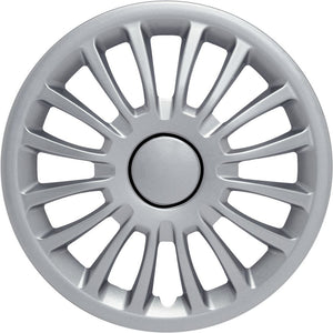 Set copricerchi auto grigi monza 15'' 4 pezzi in ABS