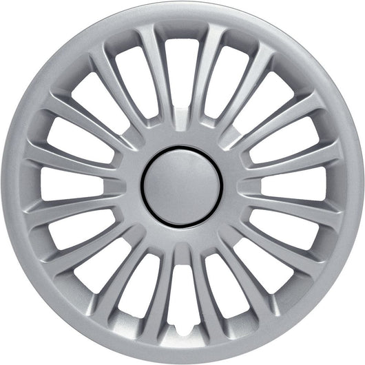 Set copricerchi auto grigi monza 15'' 4 pezzi in ABS